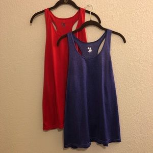 Badger Purple & Red Workout Tanks XL